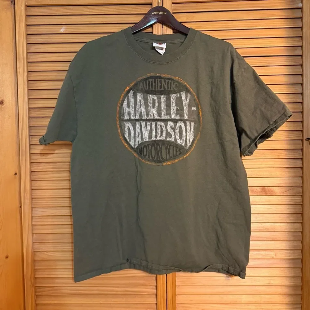 Harley-Davidson Green T-Shirt for Men size XL